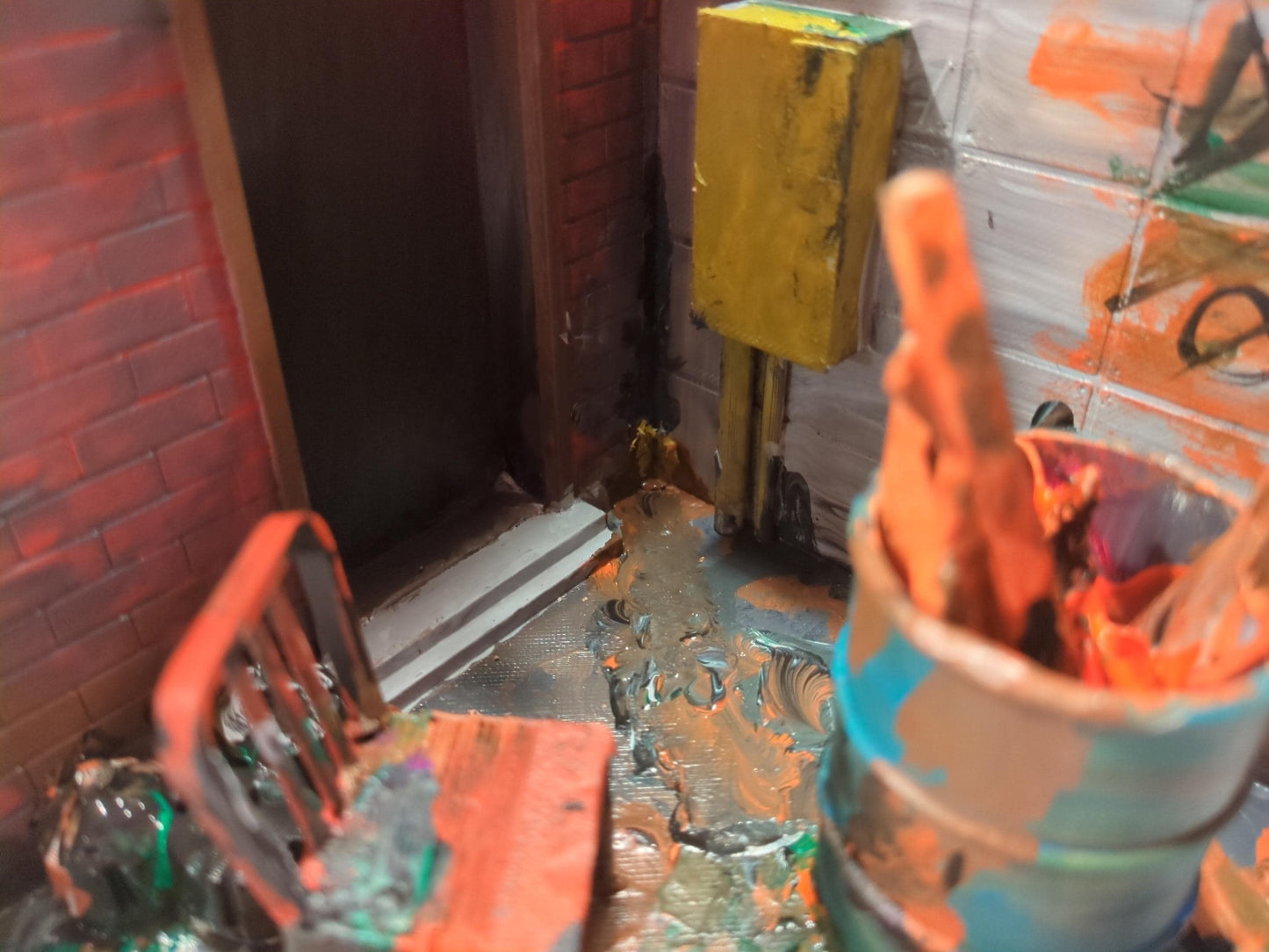 Alleyway diorama, 3D print yourself
