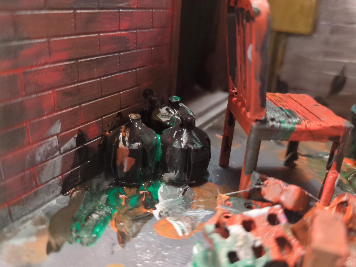 Alleyway diorama, 3D print yourself