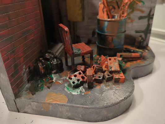 Alleyway diorama, 3D print yourself
