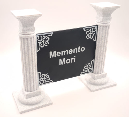 Custom text sign with columns V2