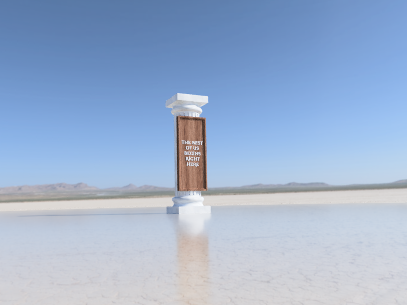 The Pillar - Custom text