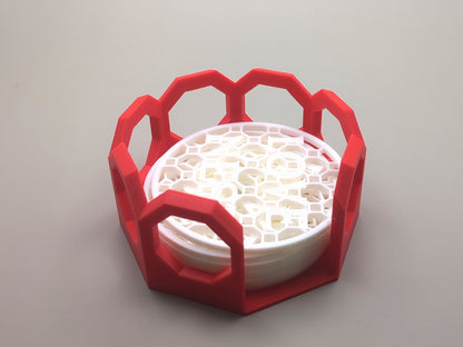 “Love Nest” bordskåner sæt – 3D-printede med 8-kantet designerholder