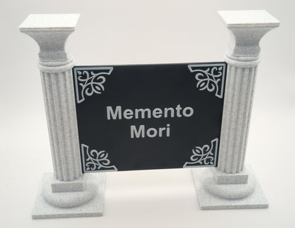 Custom text sign with columns V2