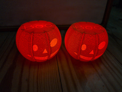 Græskar lampe (LED Fyrfadslys)