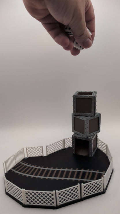 Dice tower - Train yard
